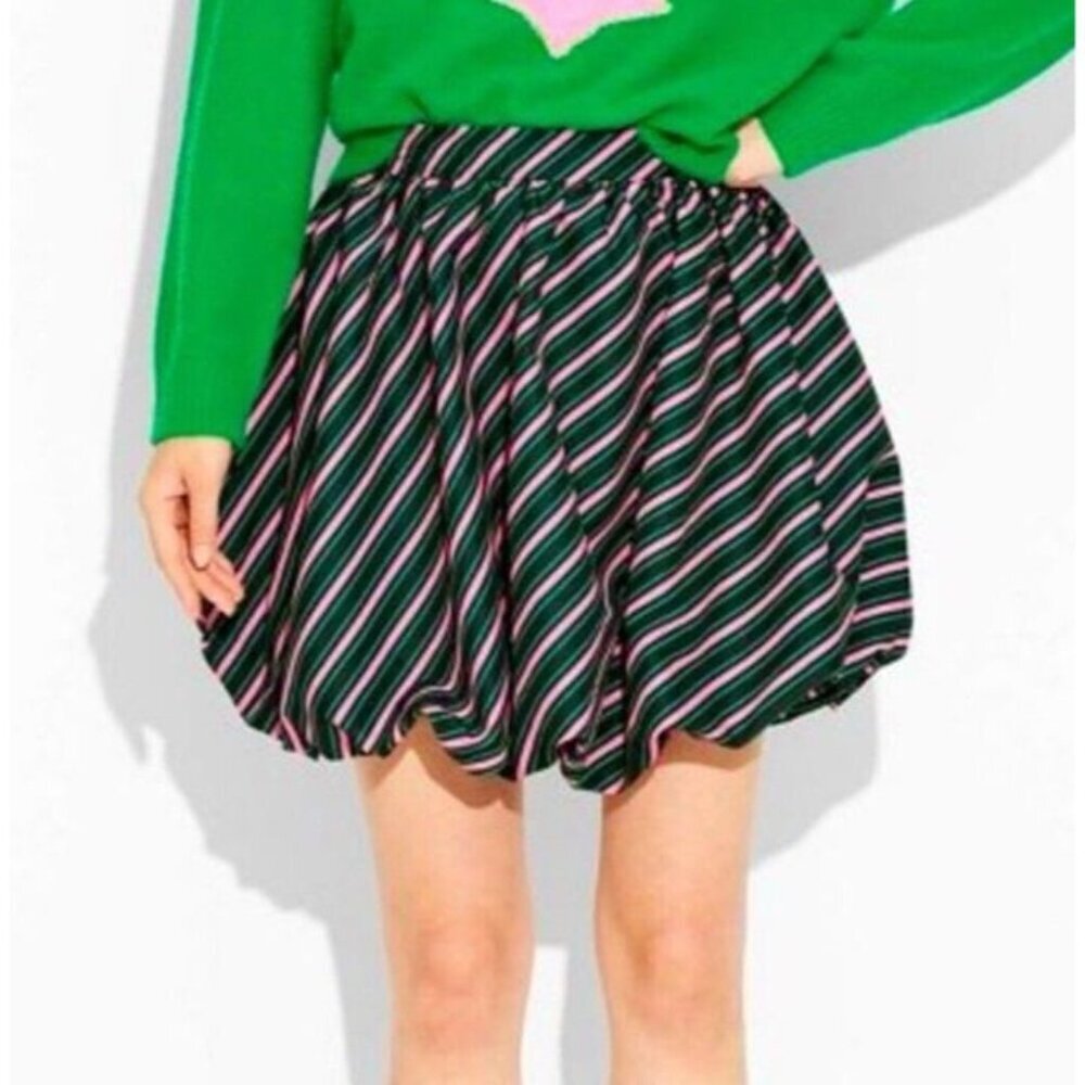 J1 NWT Womens Wicked Movie Striped Bubble Mini Skirt Size L Target Paul Tazewel